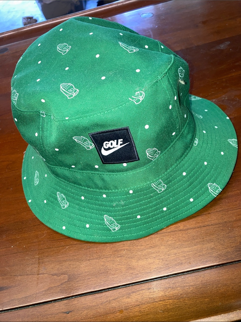 Nike Golf Praying Hands Green Drake Masters Bucket Hat Size M/L